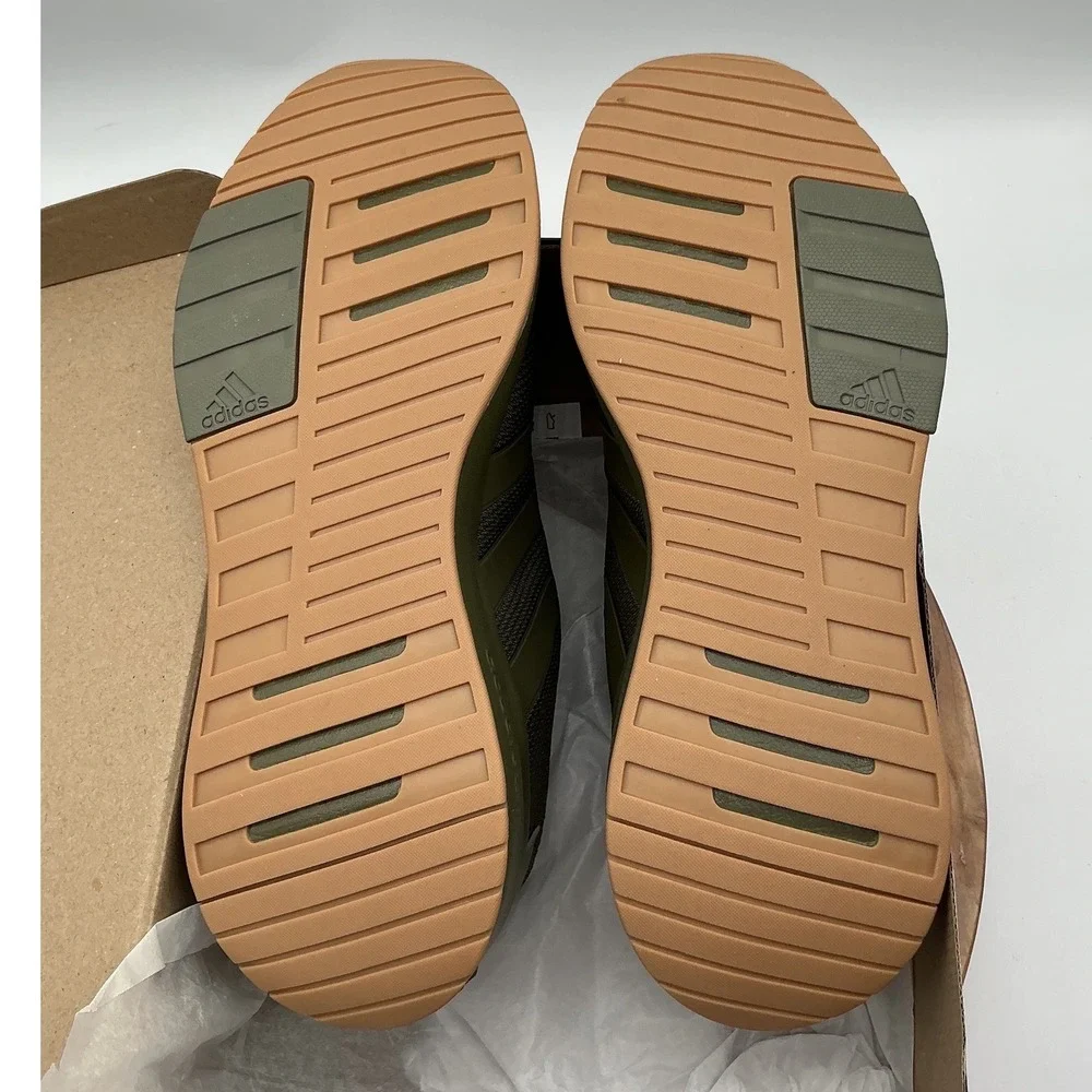 Adidas Racer‎ TR23 Mens Sneakers Olive Green Gum Sole Cloudfoam IH2530 Size 10.5